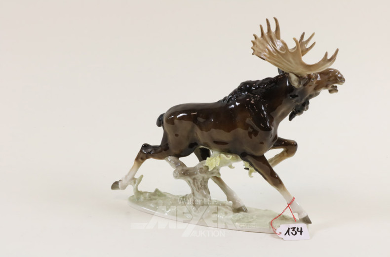 Porz.-Figur ''Elch'' Hutschenreuther,
