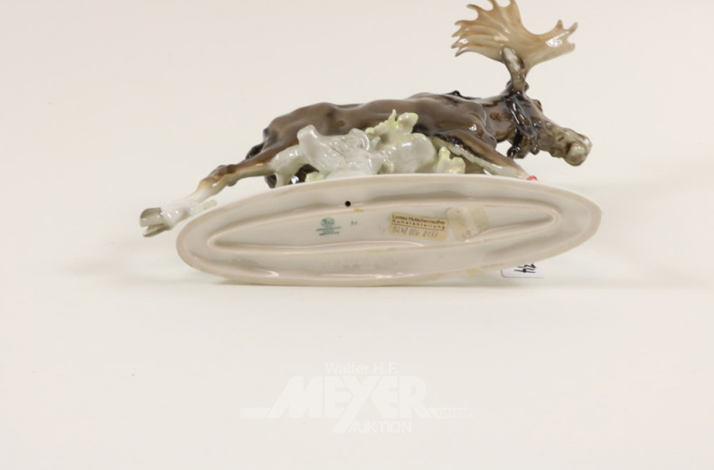 Porz.-Figur ''Elch'' Hutschenreuther,