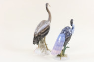 Porz.-Figurenpaar ''Fischreiher'',