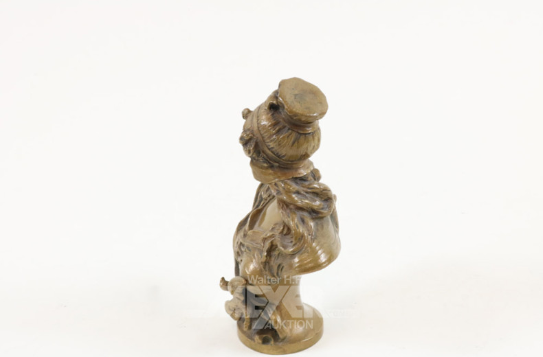 kl. Bronze-Büste ''MAXIM'', Paris,