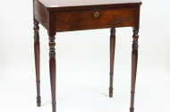 kl. Nähtisch um 1900, Mahagoni,