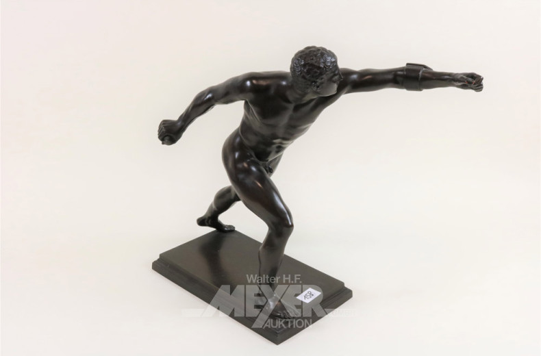 Bronzeskulptur ''Athlet'',