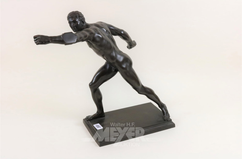 Bronzeskulptur ''Athlet'',