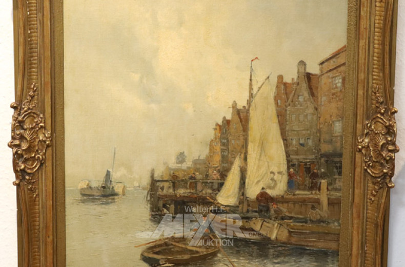 Gemälde ''Hafenansicht''