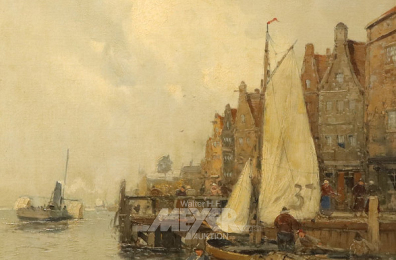 Gemälde ''Hafenansicht''