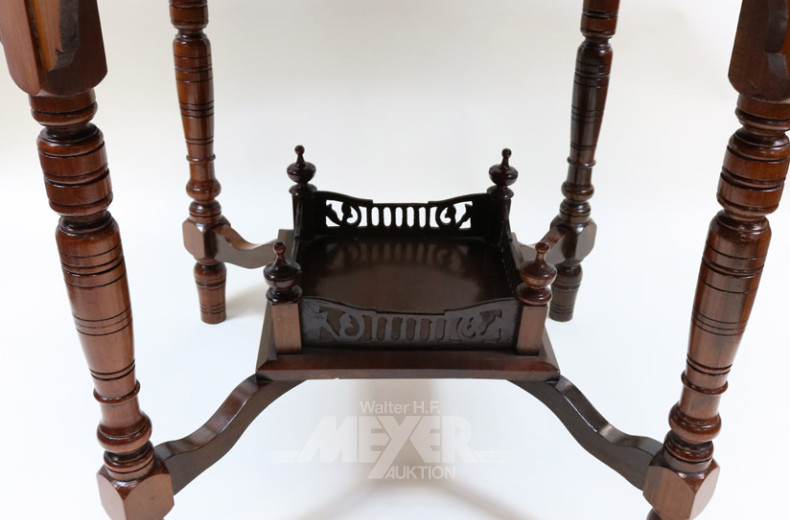 Achteck-Beistelltisch, Mahagoni