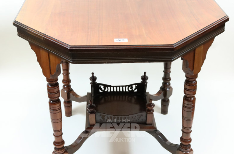 Achteck-Beistelltisch, Mahagoni