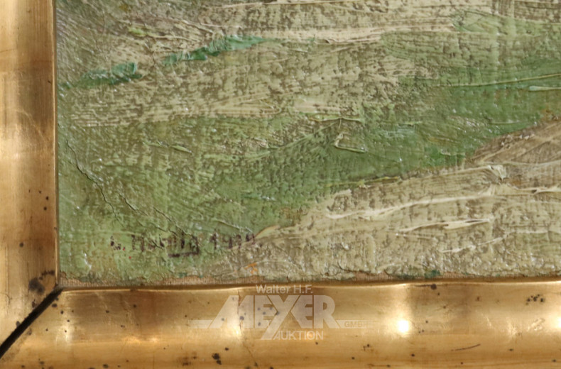 Gemälde, rücks. betitelt
