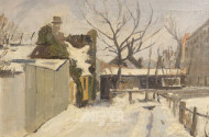 Gemälde, ''Winterliche Landschaft,