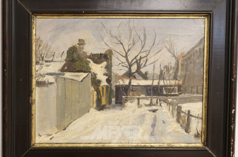 Gemälde, ''Winterliche Landschaft,