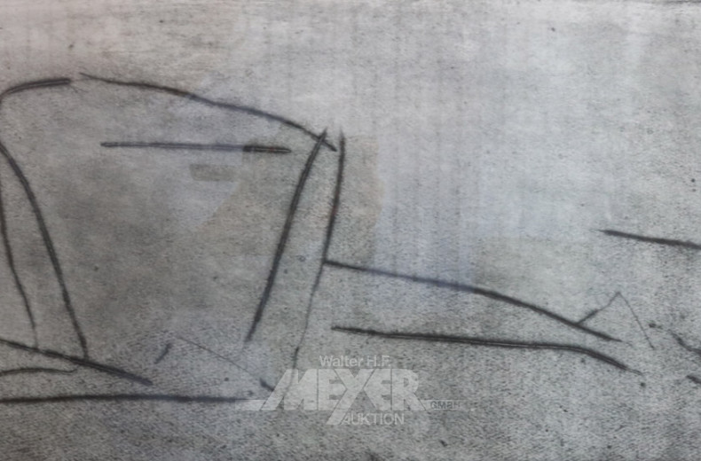 Radierung, ''Die Bewegung'',