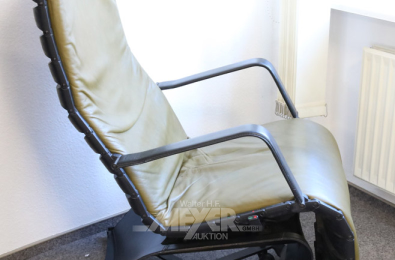 Lounge-Sessel, Leder grün