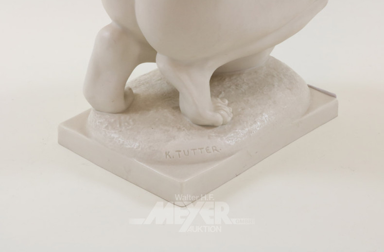 gr. Porz.-Figur ''Kniender weibl. Akt''