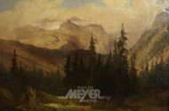 kl. Gemälde ''Gebirgslandschaft''