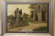 Gemälde, ''Friedhof'',