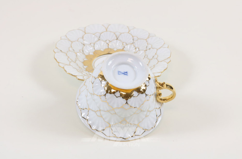 Sammeltasse, Meissen, ''Muscheldekor''