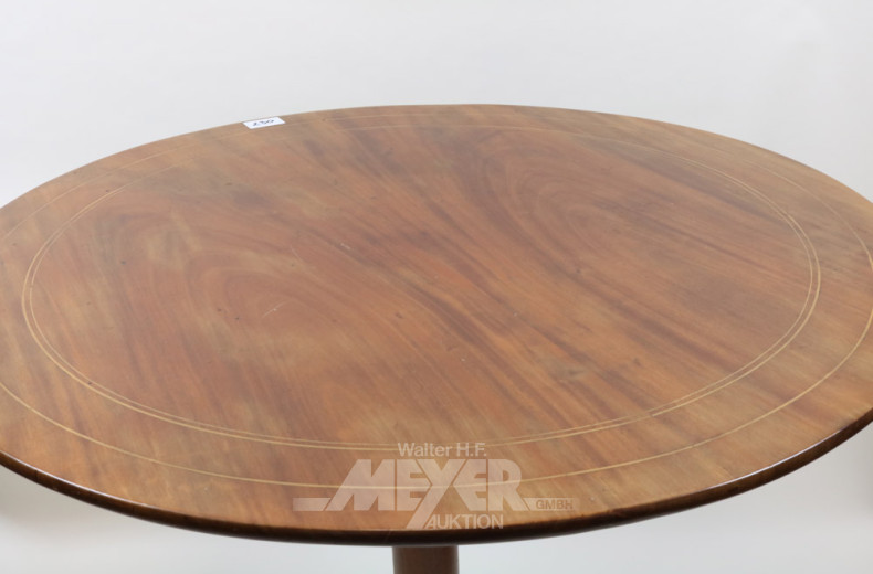 runder Salontisch, Mahagoni mit