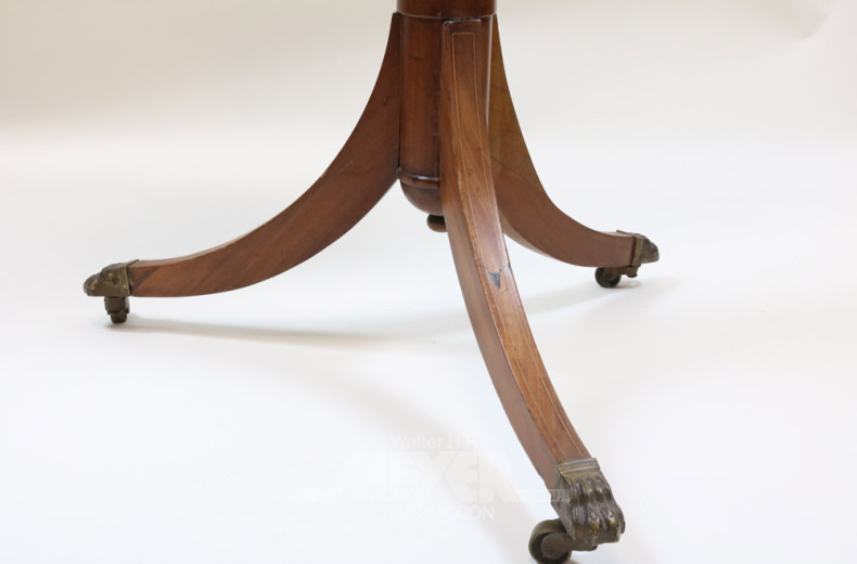 runder Salontisch, Mahagoni mit