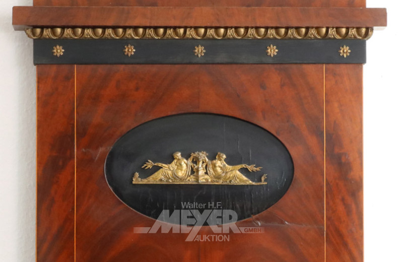 Biedermeier-Spiegel, 19 Jh., Mahagoni,