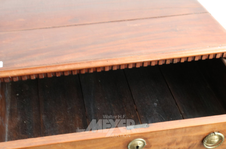 Kommode, 19 Jh., Mahagoni, 3-zügig