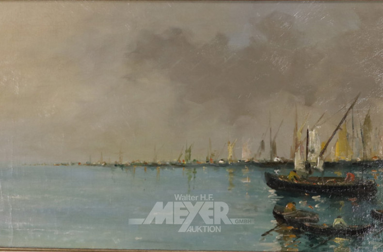 Gemälde ''Hafenansicht''