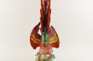 gr. Porzellanfigur, ''Papagei''