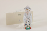 Porz.-Figur ''Kind mit Zeitungsmütze''