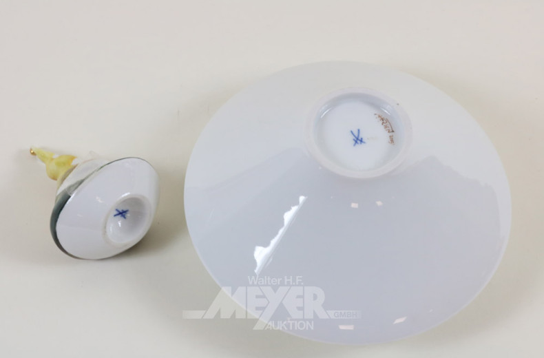 Porz.-Künstler-Deckelvase, MEISSEN