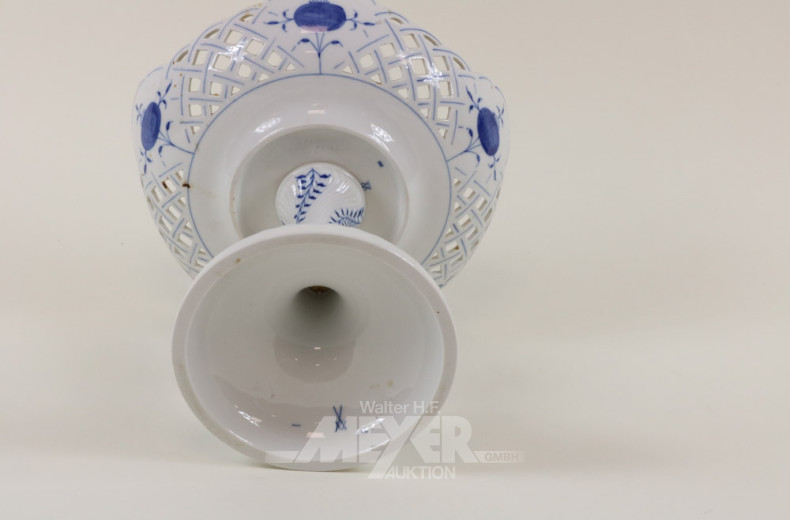 Porz.-Fußschale, MEISSEN, Zwiebelmuster