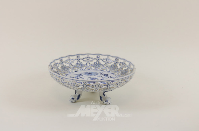 Porz.-Fußschale, MEISSEN, Zwiebelmuster
