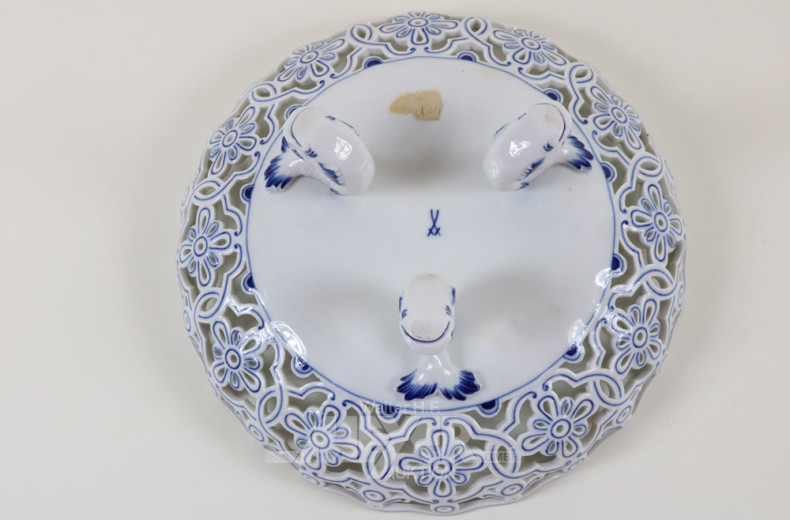 Porz.-Fußschale, MEISSEN, Zwiebelmuster