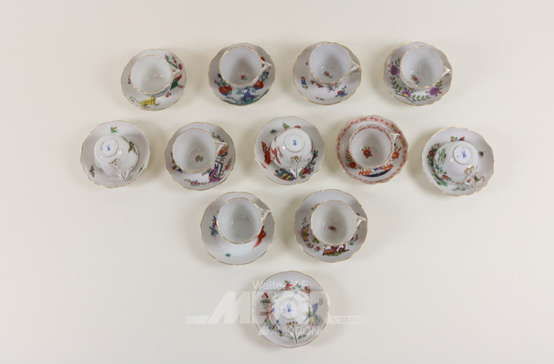 12 Porz.-Sammel-Mokkatassen, MEISSEN