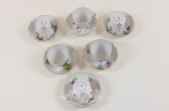 6 versch. Porz.-Sammeltassen, MEISSEN,