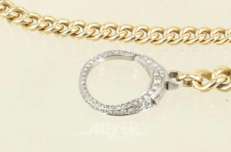 Collier-Kette, 750er GG, ca. 62 g.,