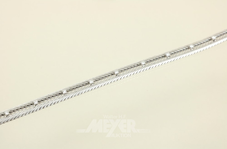 Armband, 750er WG, ca. 20,5 g.,