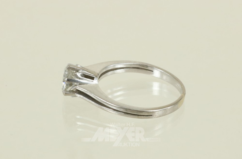Brillant-Solitär-Ring, 750er WG,