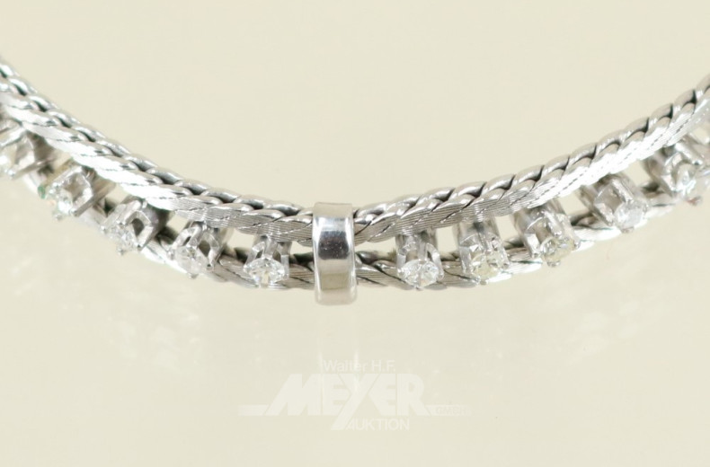 Armband, 750er WG, mit 36 kl. Diamanten