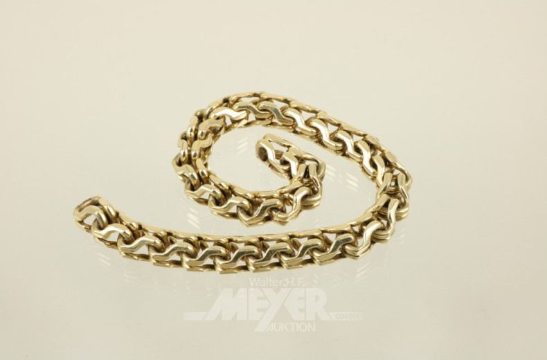 schweres Gliederarmband, 750er GG,