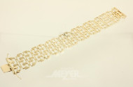 breites Gliederarmband, 585er GG,