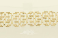 breites Gliederarmband, 585er GG,