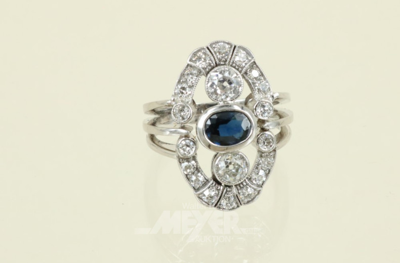 Damenring, 585er WG, Modellanfertigung