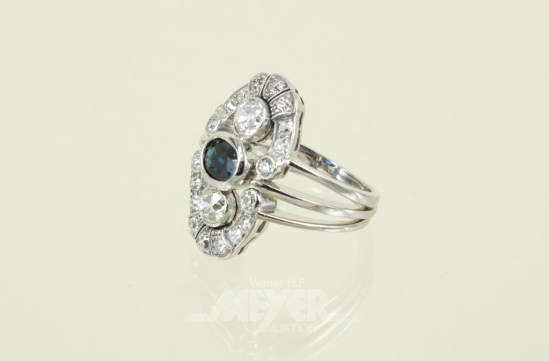 Damenring, 585er WG, Modellanfertigung