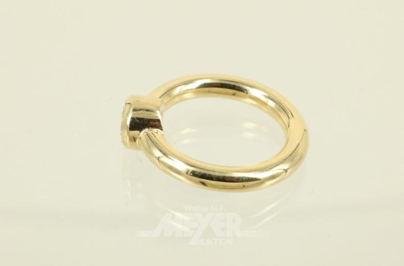 Damenring, 750er GG, modernes Design,