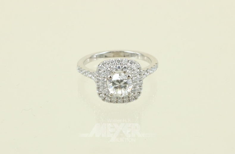 Damenring, 750er WG, Mittelstein