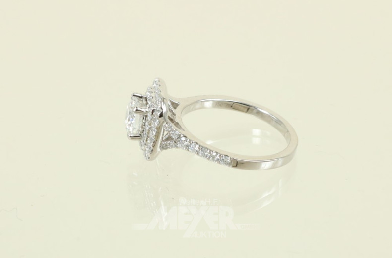 Damenring, 750er WG, Mittelstein