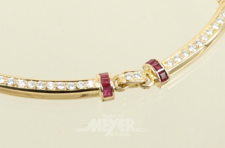 Collier, 750er GG, ca. 38 g., best.aus: