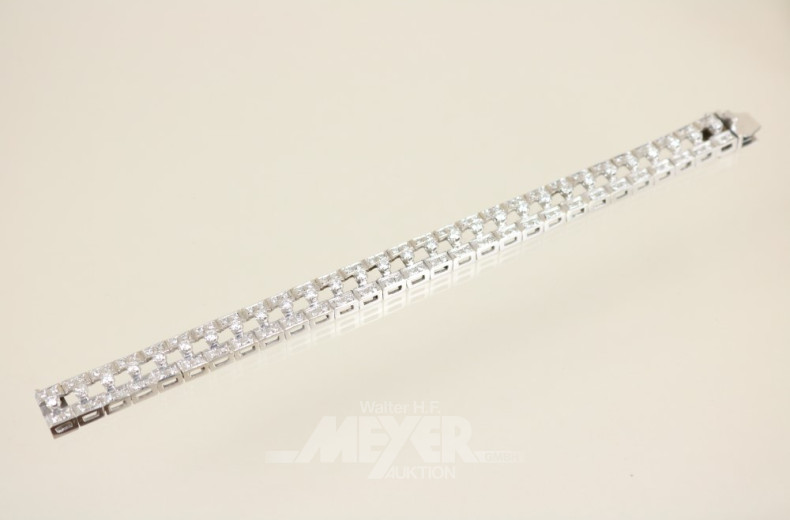 Gliederarmband, 750er WG, voll