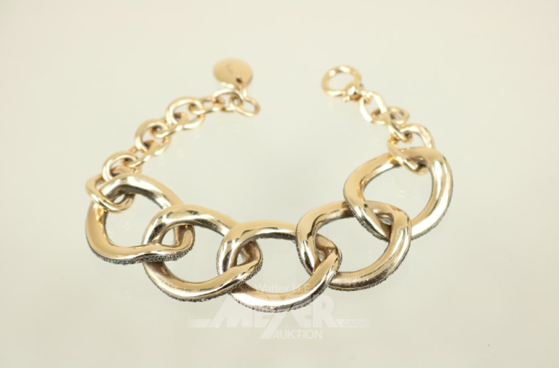 Gliederarmband, 750er Roségold,