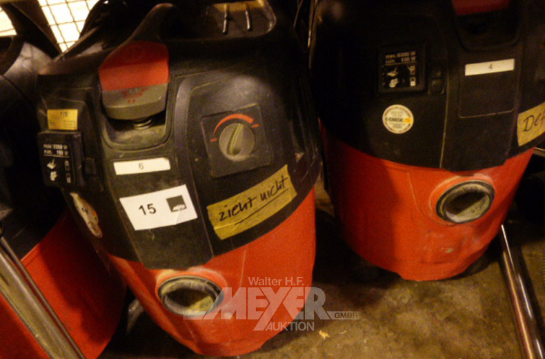 2 Industriestaubsauger, defekt