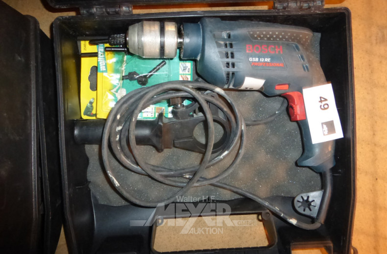 Elektrobohrmaschine, im Koffer